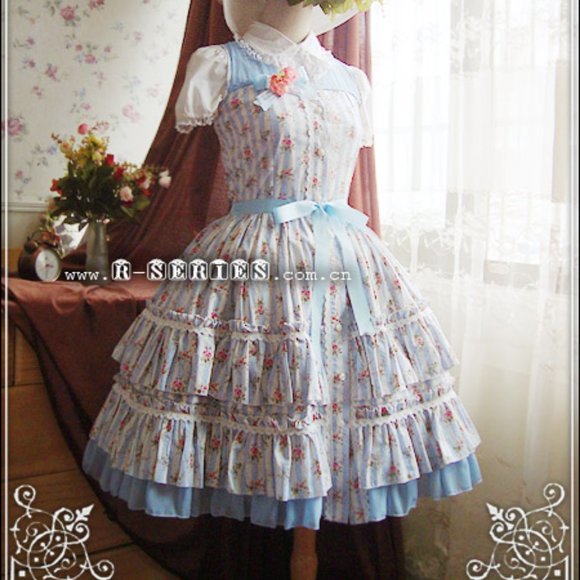 SOLD- R-Series tiered ruffle JSK dress EGL gothic lolita fashion - Picture 7 of 17